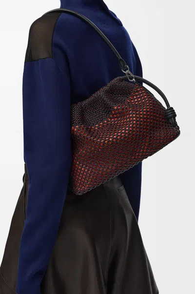 Loewe Medium Flamenco Purse In Woven Nappa Lambskin For Woman In Multi