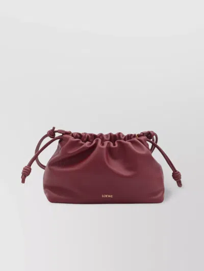 Loewe Medium Flamenco Purse Knotted Straps In Brown