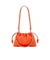 Loewe Womens Vivid Orange Flamenco Medium Leather Shoulder Bag In Orange