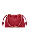 Loewe Flamenco Chain Handle Medium Shoulder Bag In Red