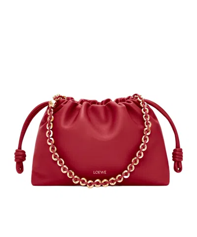 Loewe Medium Flamenco Purse Shoulder Bag In Red
