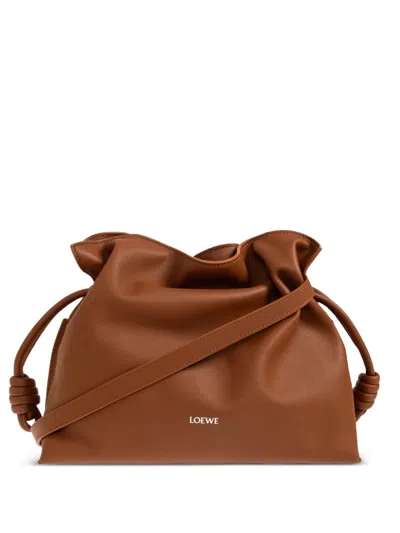 Loewe Medium Flamenco Shoulder Bag In Brown