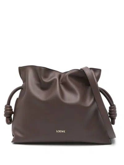 Loewe Medium Flamenco Shoulder Bag In Brown