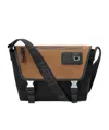 Loewe Leather-trimmed Suede And Canvas Messenger Bag