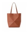 Loewe Medium Folding Tote Bag In Brown