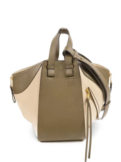 Pre-owned Loewe Medium Hammock Two-way Shoulder Bag In Green