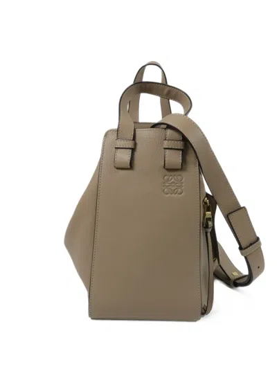 Pre-owned Loewe Medium Hammock Two-way Tote Bag In Neutrals