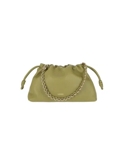 Loewe Medium Handbag "flamenco Purse" In Green