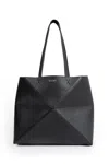Loewe Medium Horizontal Puzzle Fold Tote In Black