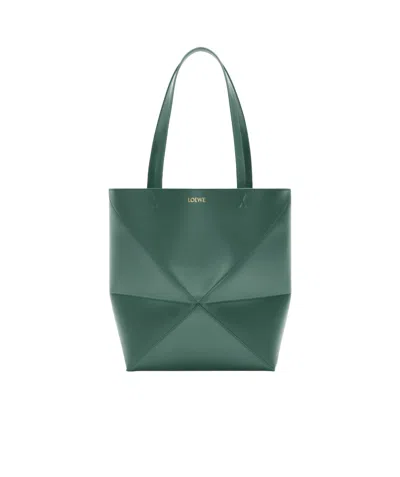 Loewe Medium Jigsaw Handbag In Green