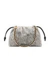 Loewe Medium Lambskin Flamenco Purse Clutch In Black/white