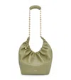 Loewe Womens  Squeeze Medium Leather Shoulder Bag In Green