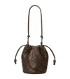 Loewe Womens Chocolate Flamenco Purse Leather Bucket Bag In Brown