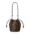 Loewe Womens Chocolate Flamenco Purse Leather Bucket Bag In Brown