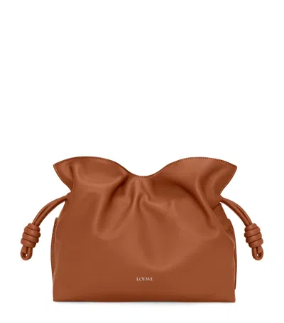 LOEWE MEDIUM LEATHER FLAMENCO CLUTCH BAG