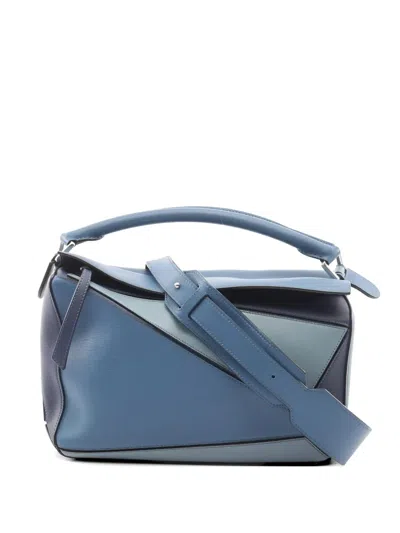 Pre-owned Loewe Medium Leather Handbag In Blue