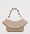 Loewe Womens Ola Medium Leather Cross Body Bag Sand In Neutral