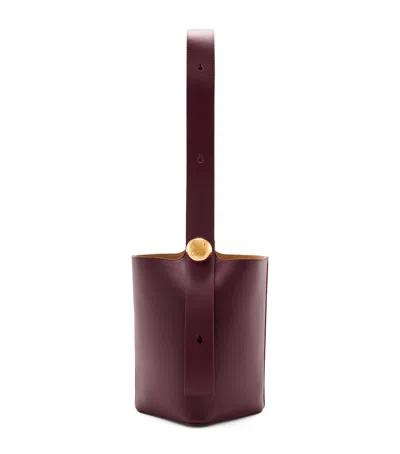 LOEWE MEDIUM LEATHER PEBBLE BUCKET BAG