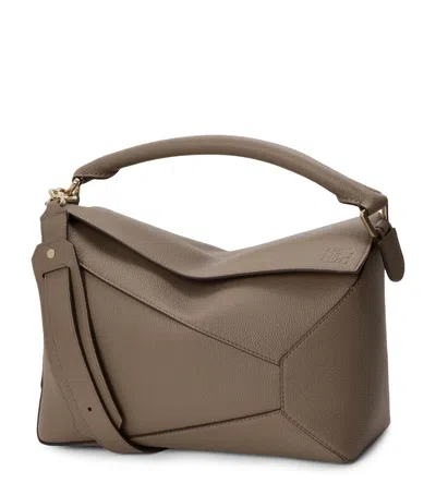LOEWE MEDIUM LEATHER PUZZLE EDGE TOP-HANDLE BAG