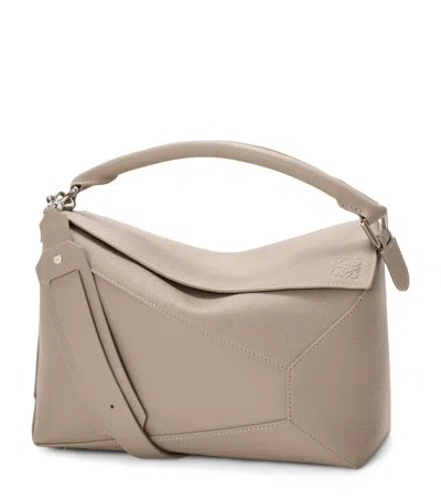 LOEWE MEDIUM LEATHER PUZZLE EDGE TOP-HANDLE BAG