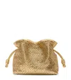 Loewe Medium Leather Scales Flamenco Clutch In Gold