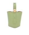 Loewe Women's Medium Pebble Bucket Bag In Green
