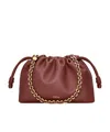 Loewe Flamenco Small Crossbody Bag In Napa Leather With Detachable Chain In Red