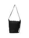 Loewe Medium Loop Bucket Hammered Leather Bag In Black
