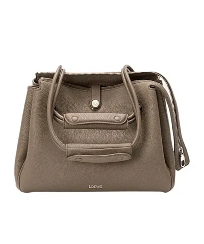 Loewe Medium Madrid Bag In Supple Grained Calfskin In Brown