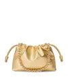 Loewe Medium Metallic Leather Flamenco Purse In Gold