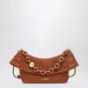 Loewe Medium Ola Shoulder Bag In Raffia And Calfskin In Yellow