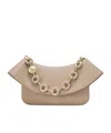 Loewe Womens Ola Medium Leather Cross Body Bag Sand
