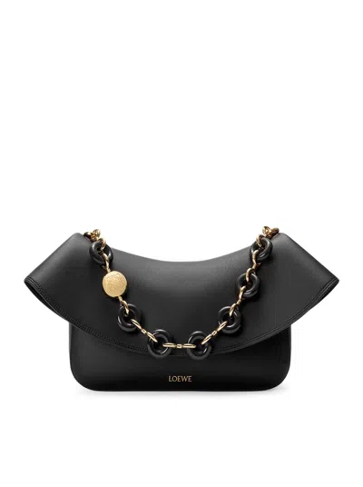 Loewe Medium Ola Bag In Smooth Calfskin In Black