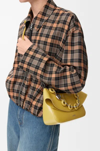 Loewe Medium Ola Bag In Smooth Leather Skin For Woman In Yellow