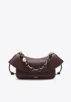 Loewe Ola Medium Shoulder Bag In Calfskin Leather In Burgundy