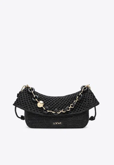 LOEWE MEDIUM OLA RAFFIA SHOULDER BAG