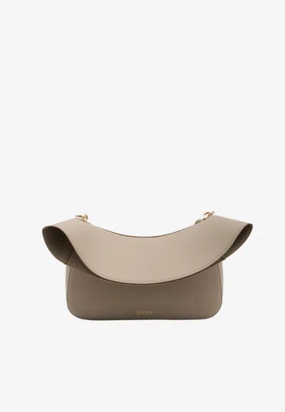 Loewe Medium Ola Smooth Leather Shoulder Bag In Sand