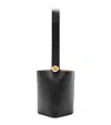 Loewe Medium Pebble-calfskin Bucket Bag In Black