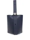 Loewe Medium Pebble Tote Bag In Blue