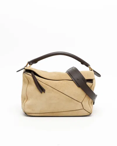 Loewe Medium Puzzle Bag In Sand