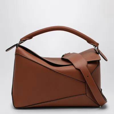 Loewe Medium Puzzle Bag In Brown