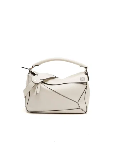 Loewe Medium Puzzle Bag In Neutral