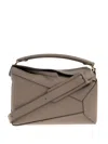 Loewe Medium Puzzle Edge Flap-detail Leather Tote Bag In Brown