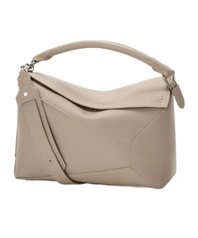 Loewe Medium Puzzle Edge Shoulder Bag In Brown