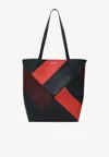 Loewe Medium Puzzle Fold Leather Tote Bag In Multicolor