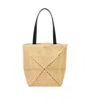 Loewe Medium Puzzle Fold Shoulder Bag In Nude