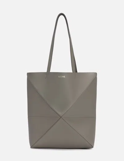 Loewe Medium Puzzle Fold Tote In Sand