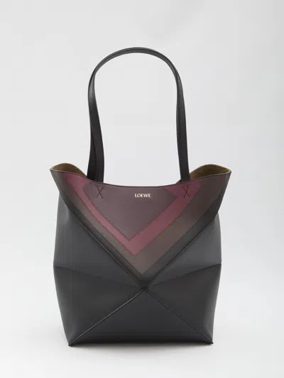 Loewe Medium Puzzle Fold Tote Bag In Multi
