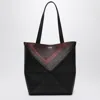 Loewe Medium Puzzle Fold Tote Bag Black/burgundy In Black