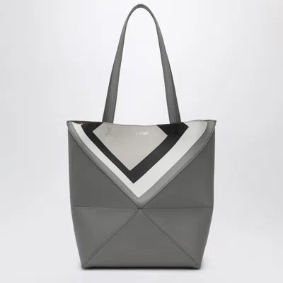 Loewe Medium Puzzle Fold Tote Bag Grey/light Ghost